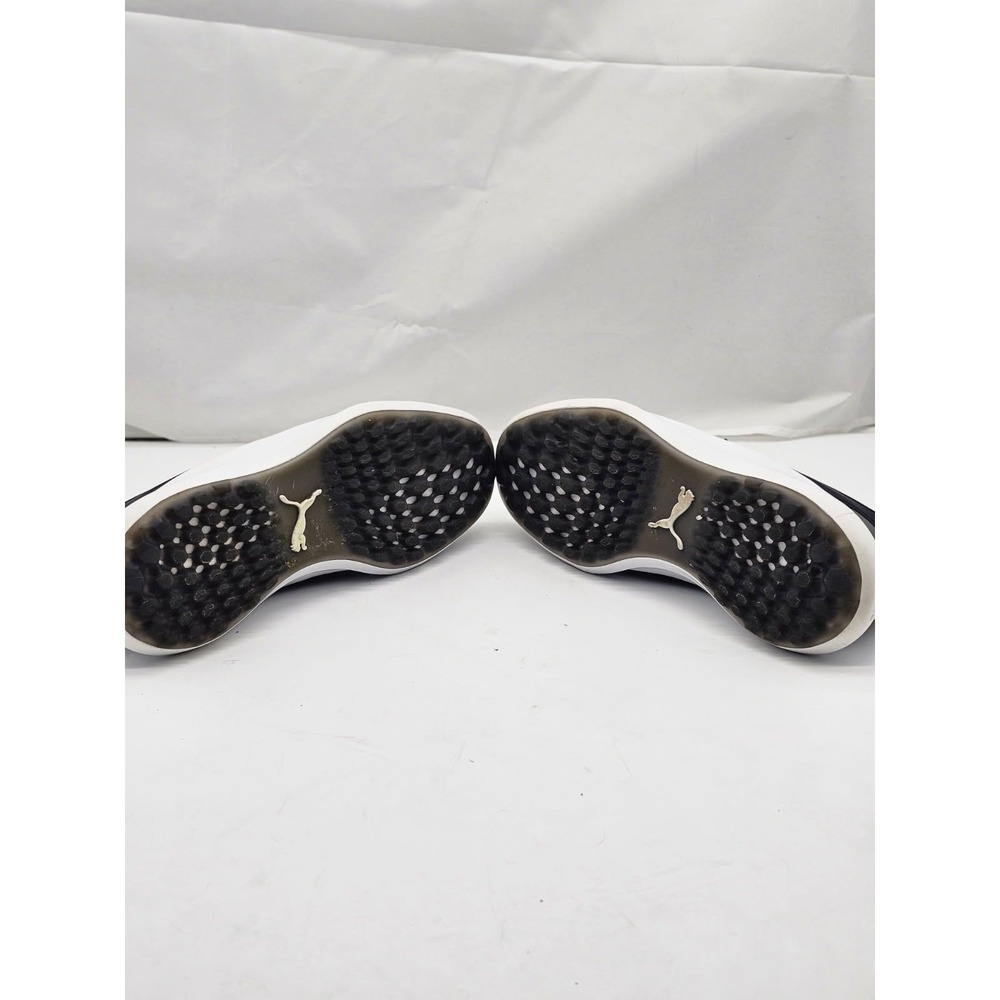 Puma Ignite Fasten8 Golf Shoes Mens 9.5 Grey Black 193000-01 Spikeless - Picture 10 of 13